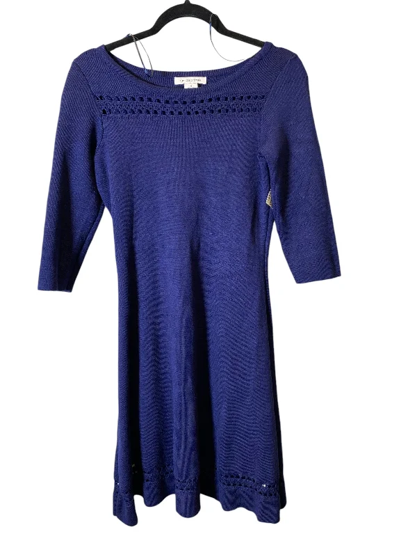 Dress Sweater By Liz Claiborne In Blue, Size: M