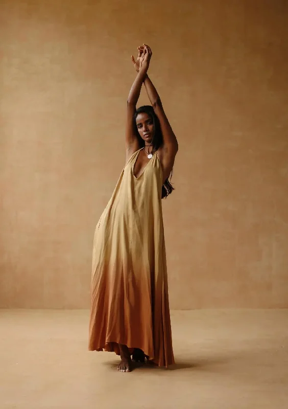 JAYA MAXI DRESS - INCA GOLD OMBRE