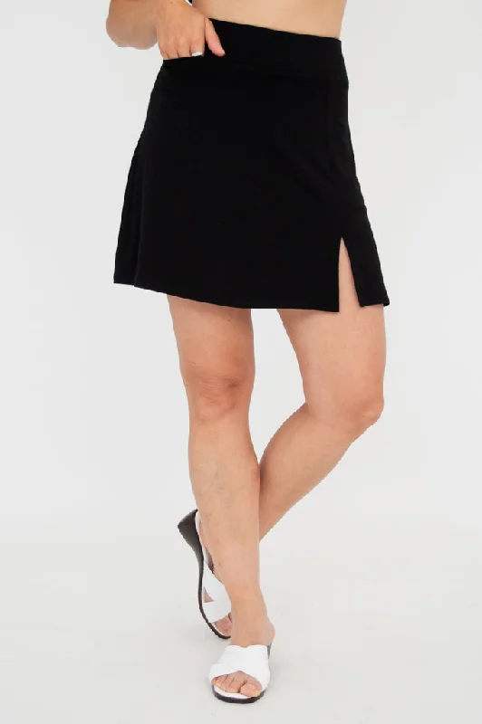 Melly Skort, Black, Bamboo