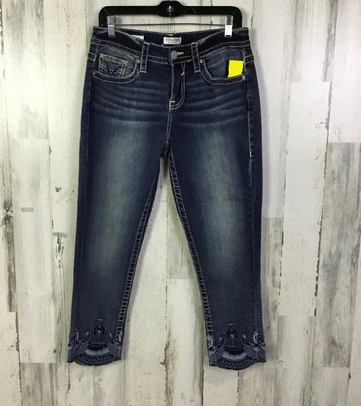 Jeans Skinny By Vigoss In Blue Denim, Size: 6