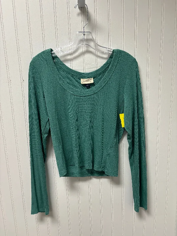 Top Long Sleeve Basic By Universal Thread In Green, Size: L