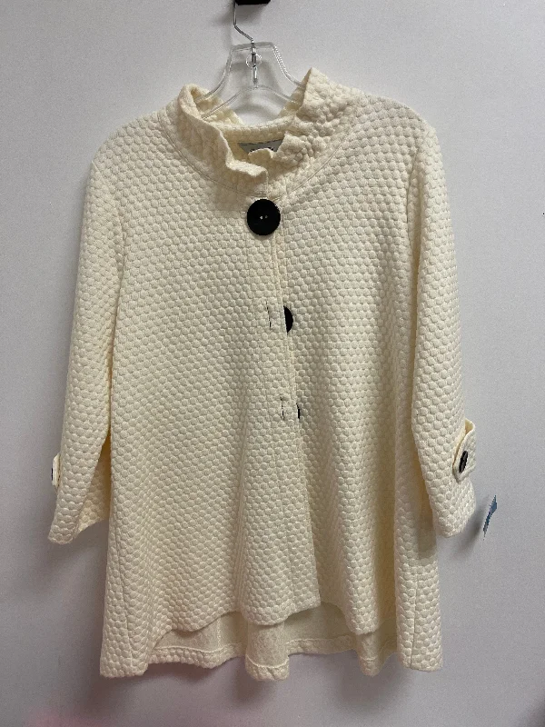 Tunic Long Sleeve By Multiples In Cream, Size: M