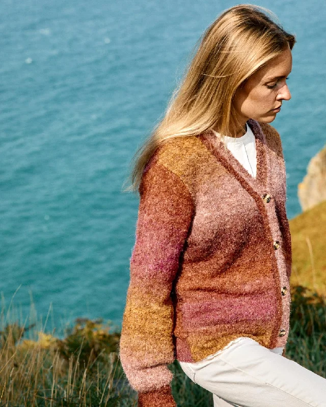 Tessa - Womens Knitted Cardigan - Pink